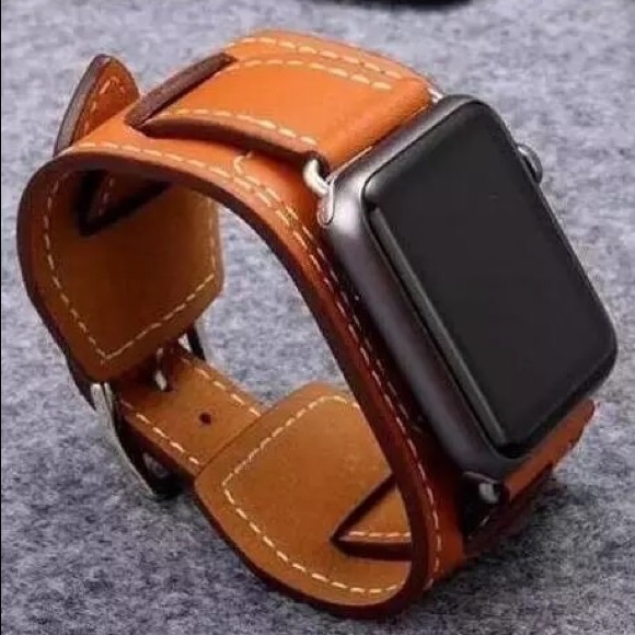 Other - 🔥Dad sale BLACK Leather Apple Watch wrist